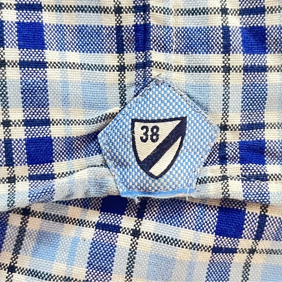 Daniel Cremieux Men's Long Sleeve Shirt Blue Plaid Button Down Size 3XT Cotton - Picture 6 of 9